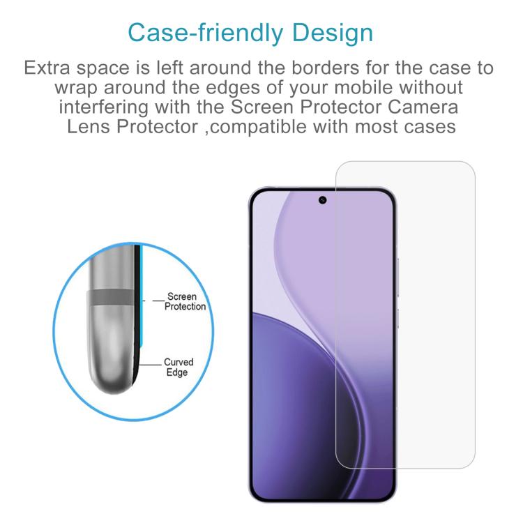 For OPPO Reno14 Pro Global 50pcs 0.26mm 9H 2.5D Tempered Glass Film