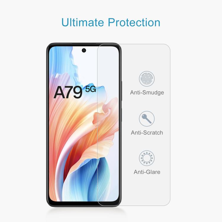 For OPPO A79 5G 50pcs 0.26mm 9H 2.5D Tempered Glass Film