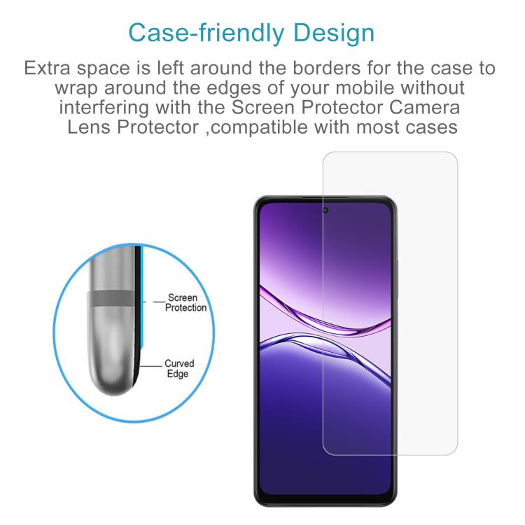 For OPPO K13x 50pcs 0.26mm 9H 2.5D Tempered Glass Film