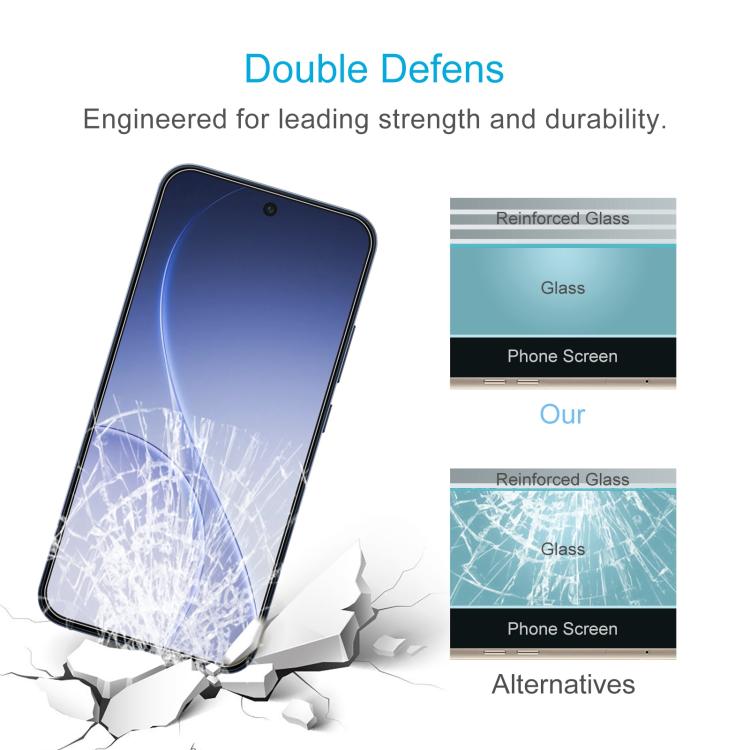 For OPPO Reno15 FS 5G 50pcs 0.26mm 9H 2.5D Tempered Glass Film