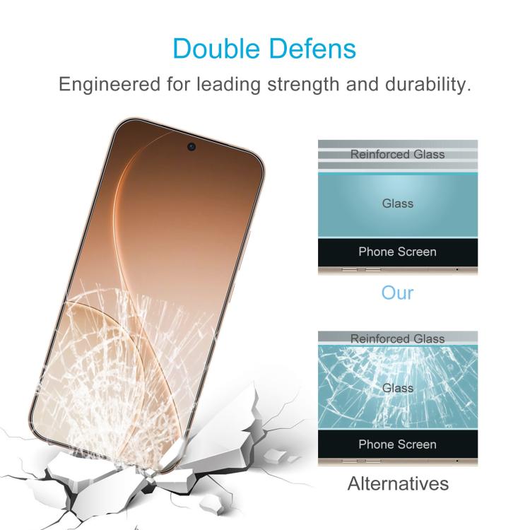 For OPPO Reno15 Pro Max 5G Global 50pcs 0.26mm 9H 2.5D Tempered Glass Film