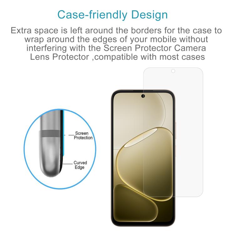 For OPPO A6 Pro 5G India 50pcs 0.26mm 9H 2.5D Tempered Glass Film