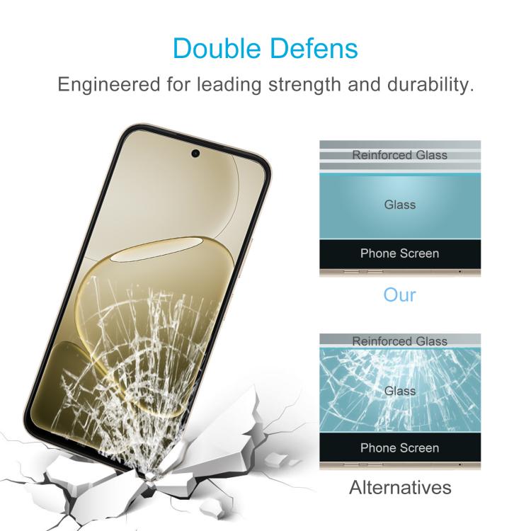 For OPPO A6 Pro 5G India 50pcs 0.26mm 9H 2.5D Tempered Glass Film