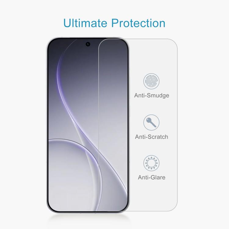 For OPPO Reno15 Pro India 50pcs 0.26mm 9H 2.5D Tempered Glass Film