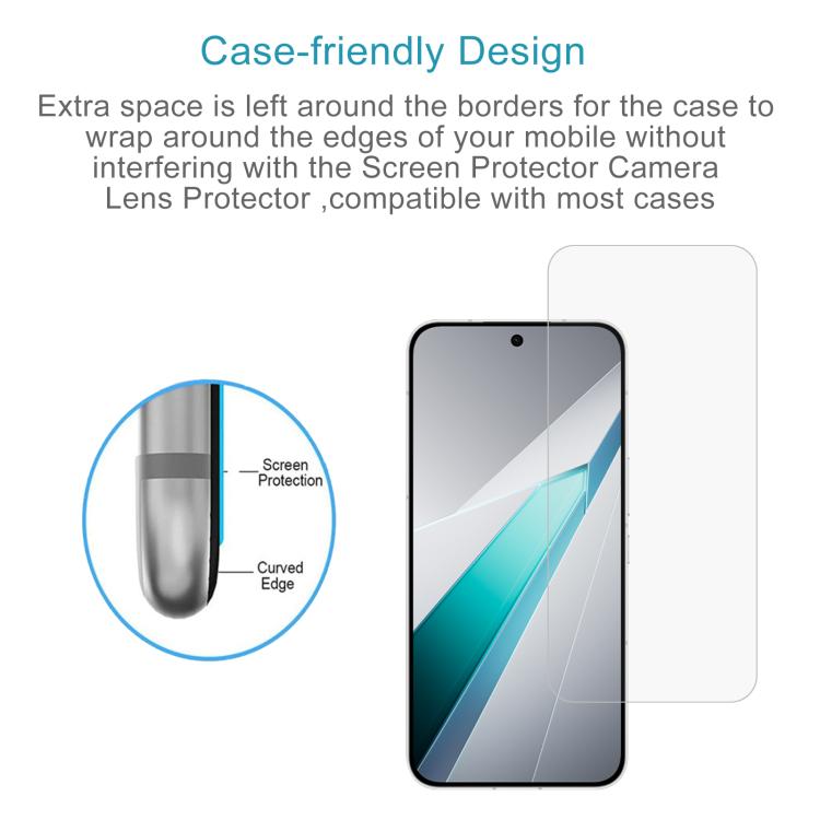 For OPPO K15 Pro 5G 50pcs 0.26mm 9H 2.5D Tempered Glass Film