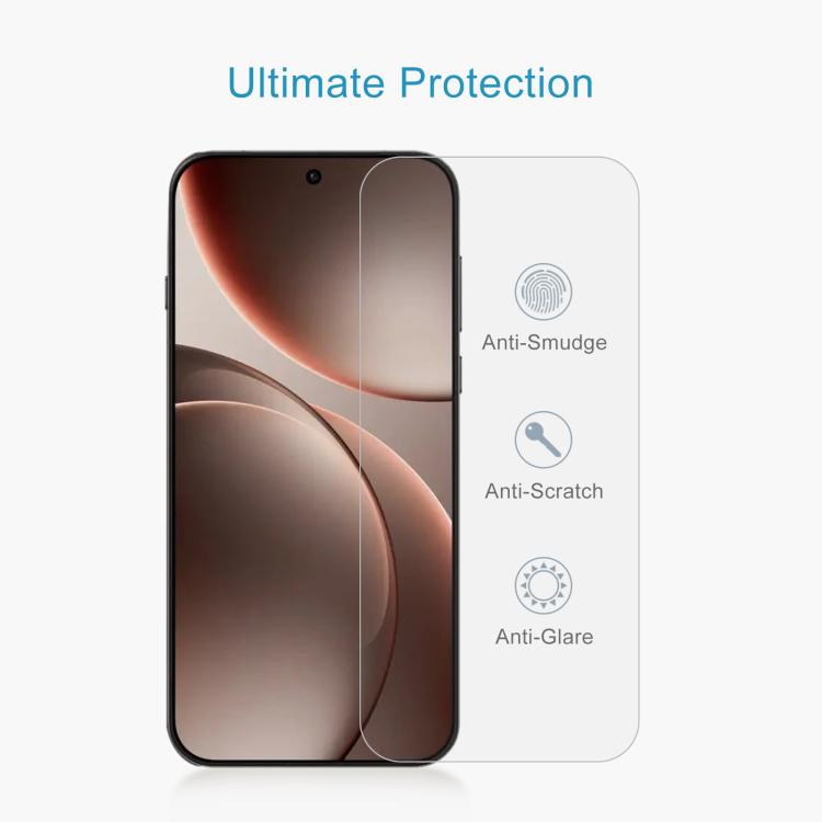For OPPO Find X9s Pro 5G 50pcs 0.26mm 9H 2.5D Tempered Glass Film