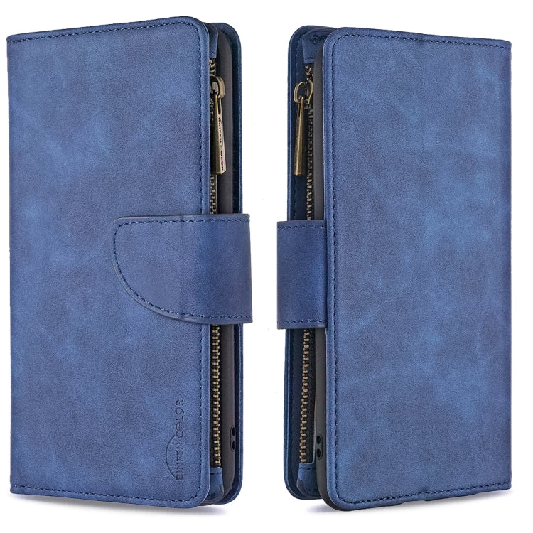 For Samsung Galaxy A50 / A30s / A50s Skin Feel Detachable Magnetic Zipper Horizontal Flip PU Leather Case with Multi-Card Slots & Holder & Wallet & Photo Frame & Lanyard