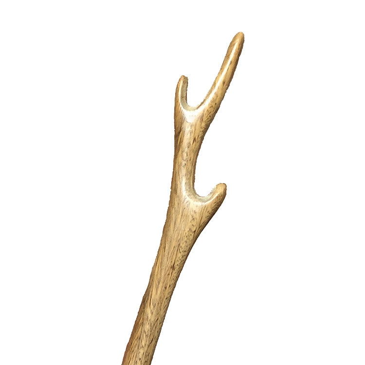 Classical Sandalwood Hairpin Hair Ornaments with Gift Box, Gift Box Random Color Delivery(Dragon Horn Green)