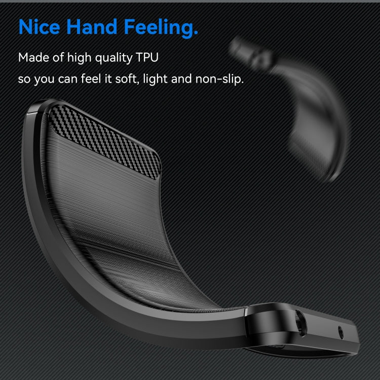 For OPPO K12 5G Carbon Fiber Brushed Texture TPU Phone Case