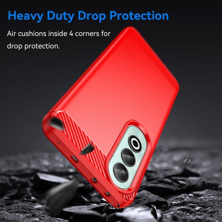 For OPPO K12 5G Carbon Fiber Brushed Texture TPU Phone Case