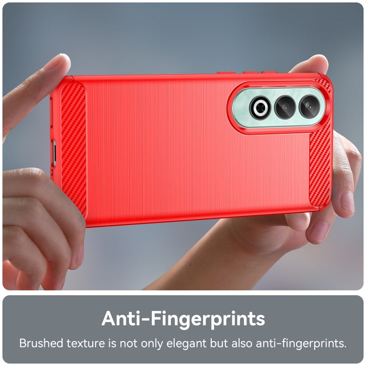 For OPPO K12 5G Carbon Fiber Brushed Texture TPU Phone Case