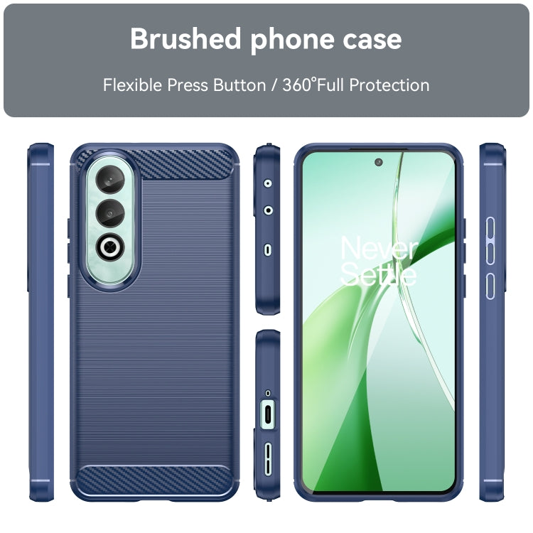 For OPPO K12 5G Carbon Fiber Brushed Texture TPU Phone Case