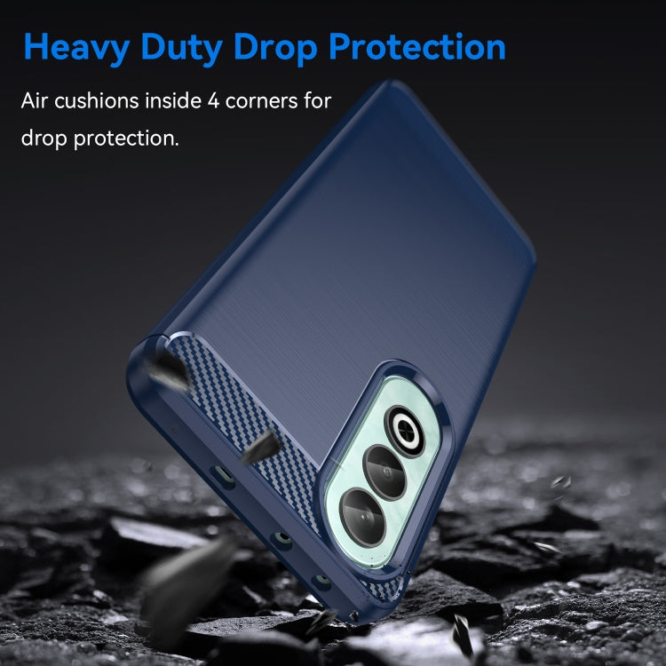 For OPPO K12 5G Carbon Fiber Brushed Texture TPU Phone Case