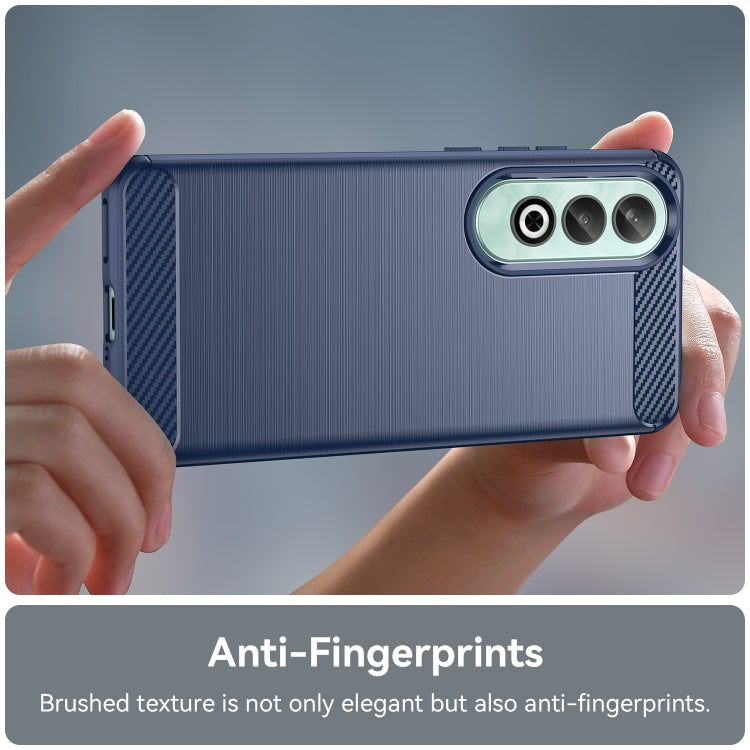 For OPPO K12 5G Carbon Fiber Brushed Texture TPU Phone Case