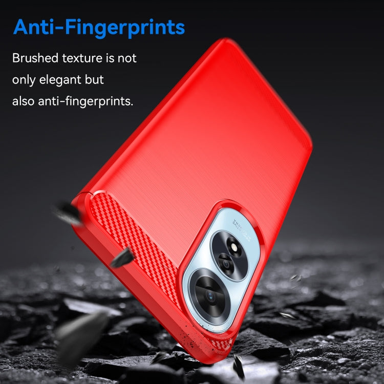 For OPPO A60 Carbon Fiber Brushed Texture TPU Phone Case