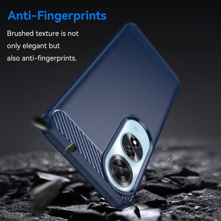 For OPPO A60 Carbon Fiber Brushed Texture TPU Phone Case