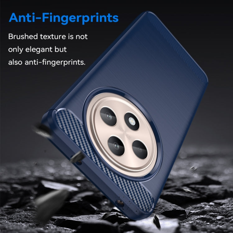 For OPPO Reno12 F 4G Carbon Fiber Brushed Texture TPU Phone Case