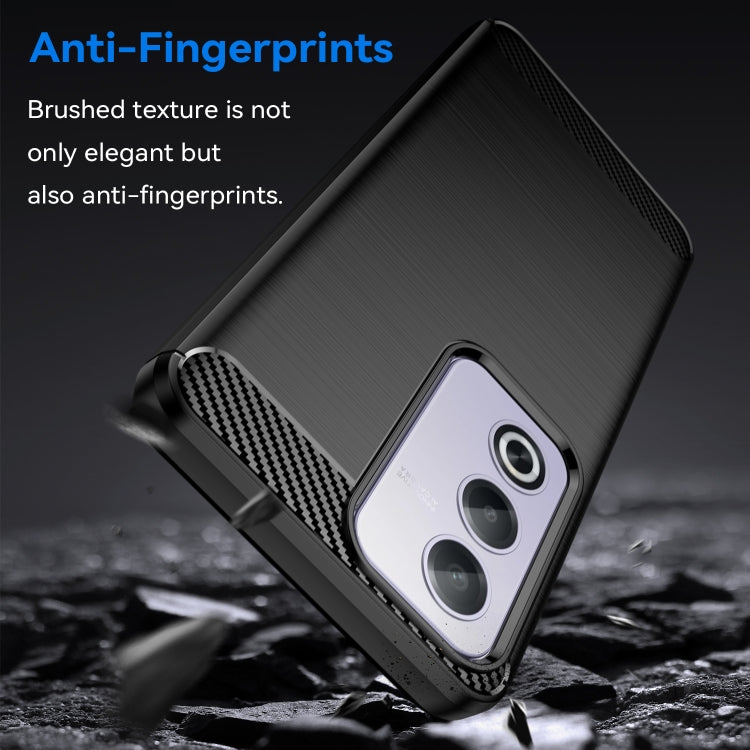 For OPPO A3 Pro India Carbon Fiber Brushed Texture TPU Phone Case