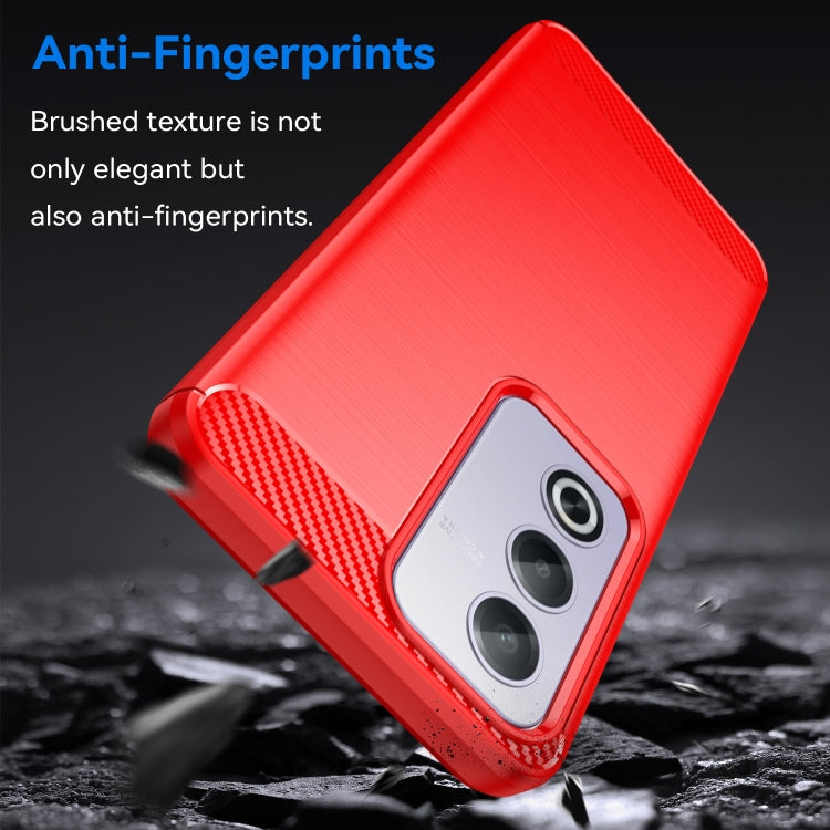 For OPPO A3 Pro India Carbon Fiber Brushed Texture TPU Phone Case