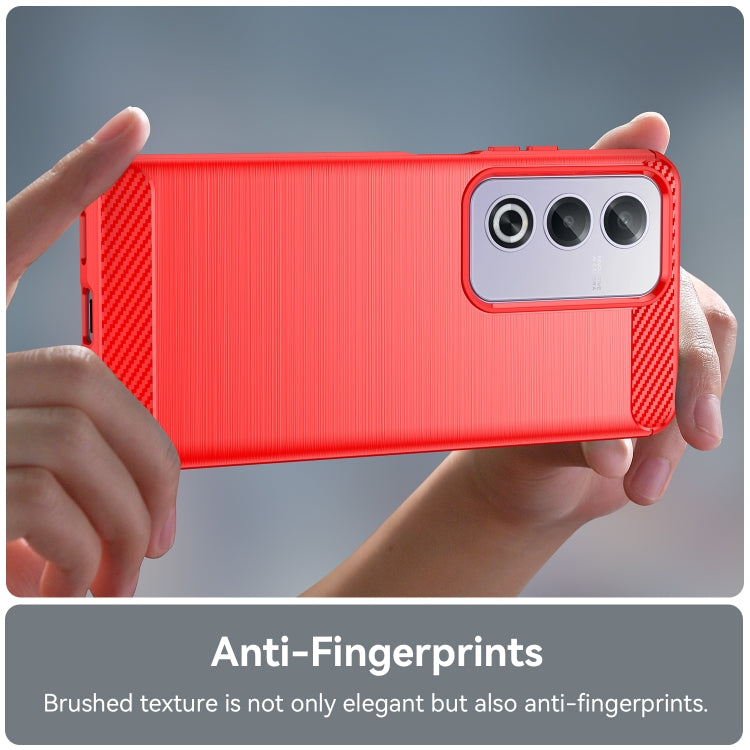 For OPPO A3 Energy Carbon Fiber Brushed Texture TPU Phone Case