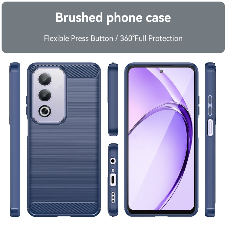 For OPPO A3 Energy Carbon Fiber Brushed Texture TPU Phone Case