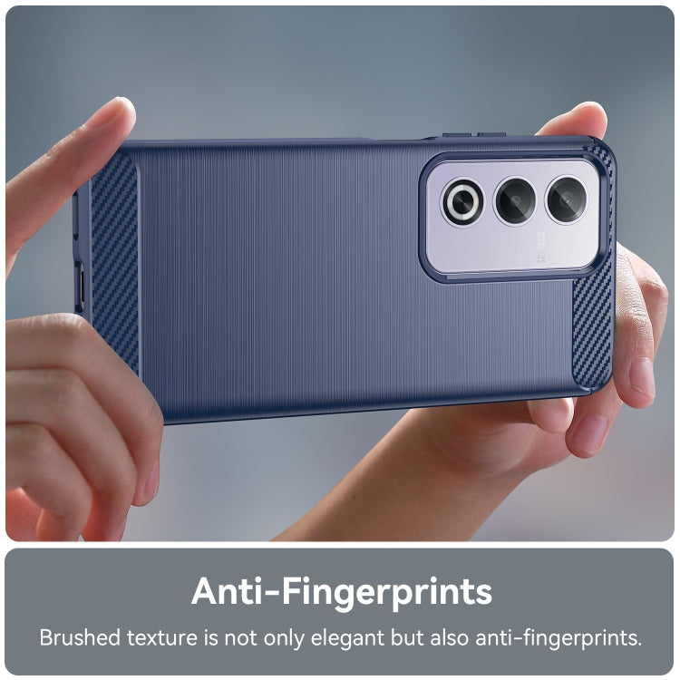 For OPPO A3 Energy Carbon Fiber Brushed Texture TPU Phone Case