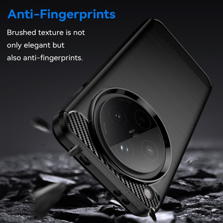 For OPPO Find X8 Carbon Fiber Brushed Texture TPU Phone Case
