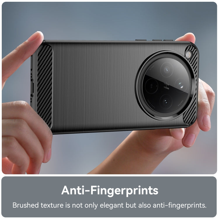 For OPPO Find X8 Carbon Fiber Brushed Texture TPU Phone Case