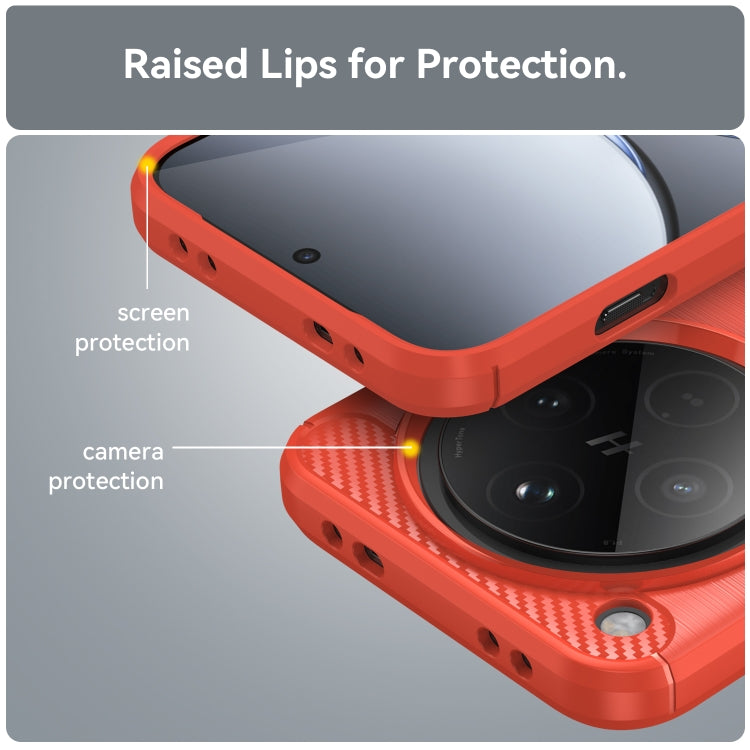 For OPPO Find X8 Carbon Fiber Brushed Texture TPU Phone Case