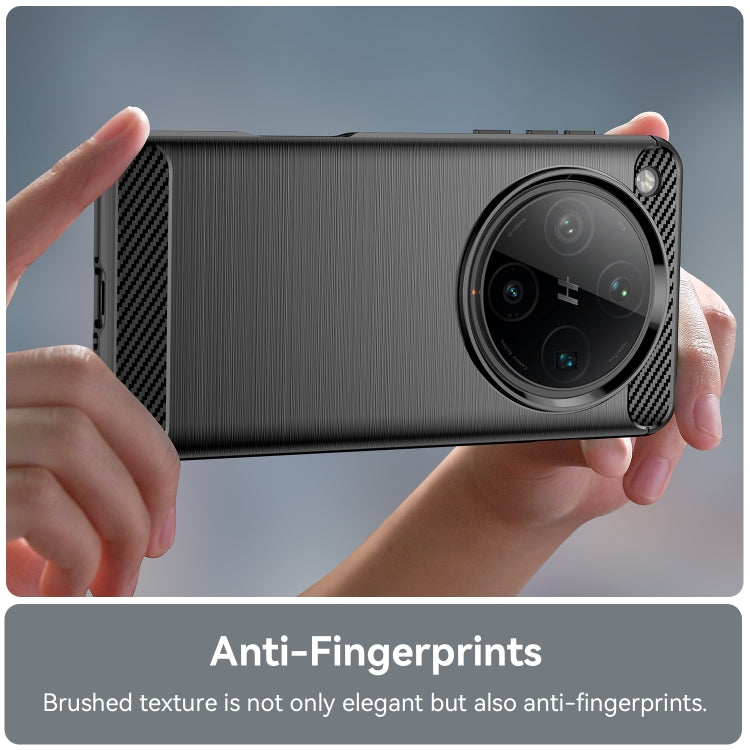 For OPPO Find X8 Pro Carbon Fiber Brushed Texture TPU Phone Case