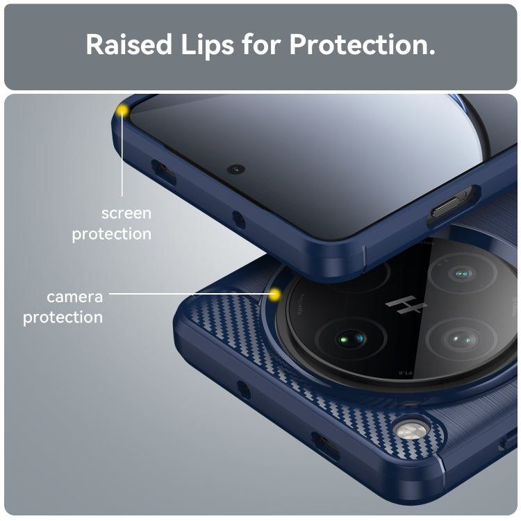 For OPPO Find X8 Pro Carbon Fiber Brushed Texture TPU Phone Case