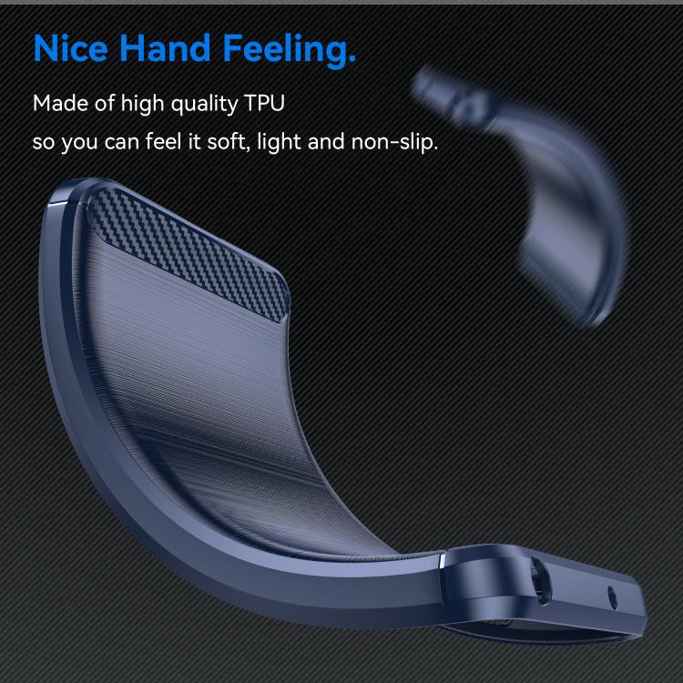 For OPPO Reno12 Pro Global Carbon Fiber Brushed Texture TPU Phone Case