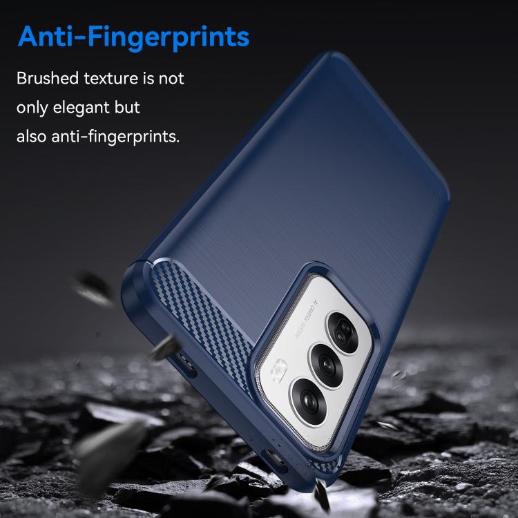 For OPPO Reno12 Global Carbon Fiber Brushed Texture TPU Phone Case
