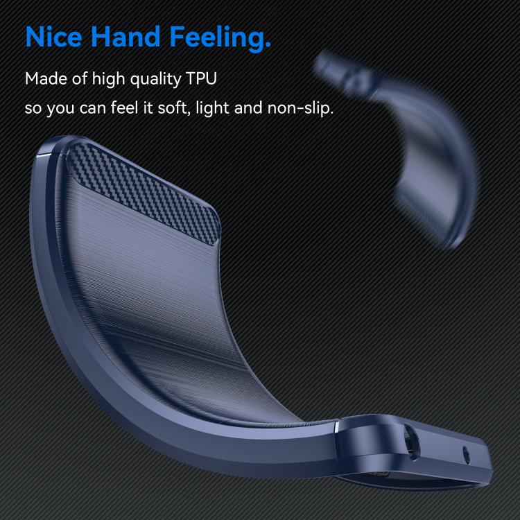For OPPO Reno12 Global Carbon Fiber Brushed Texture TPU Phone Case