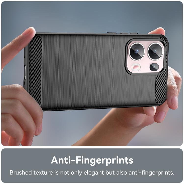 For OPPO Reno13 Pro Global Carbon Fiber Brushed Texture TPU Phone Case