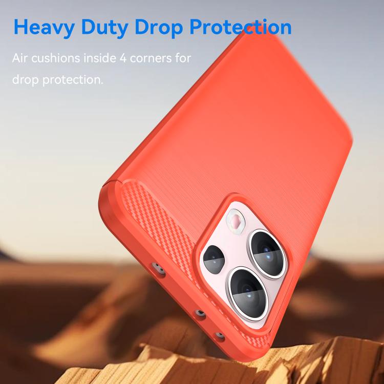 For OPPO Reno13 Pro Global Carbon Fiber Brushed Texture TPU Phone Case