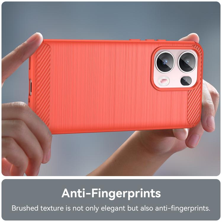 For OPPO Reno13 Pro Global Carbon Fiber Brushed Texture TPU Phone Case