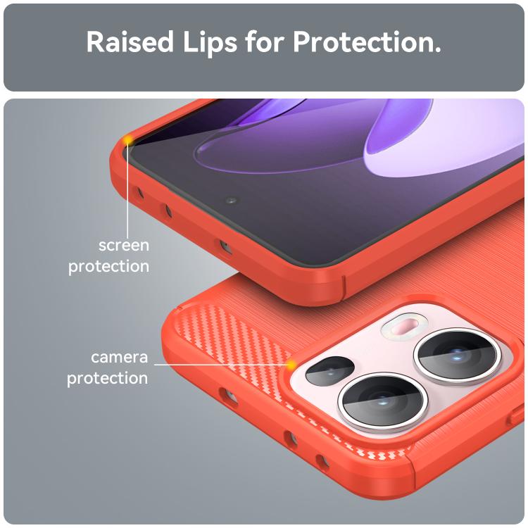 For OPPO Reno13 Pro Global Carbon Fiber Brushed Texture TPU Phone Case