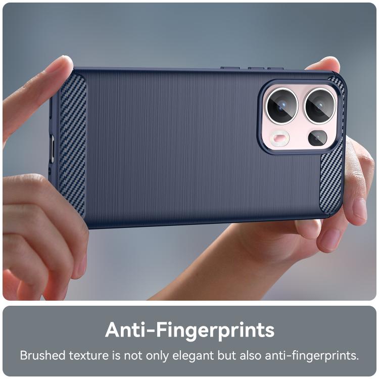 For OPPO Reno13 Pro Global Carbon Fiber Brushed Texture TPU Phone Case