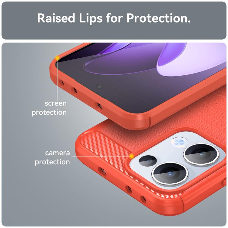 For OPPO Reno13 Global Carbon Fiber Brushed Texture TPU Phone Case