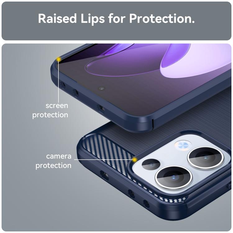 For OPPO Reno13 Global Carbon Fiber Brushed Texture TPU Phone Case