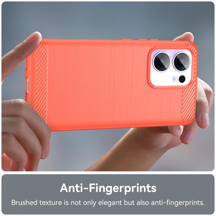 For OPPO Reno13 F 5G Carbon Fiber Brushed Texture TPU Phone Case