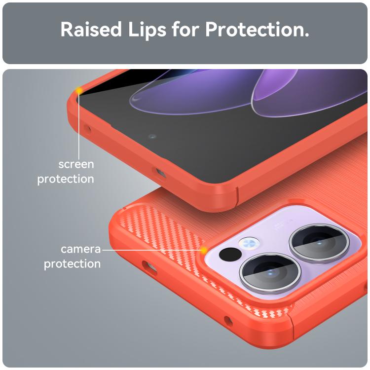 For OPPO Reno13 F 5G Carbon Fiber Brushed Texture TPU Phone Case