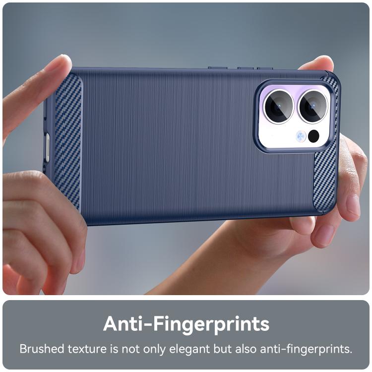 For OPPO Reno13 F 5G Carbon Fiber Brushed Texture TPU Phone Case