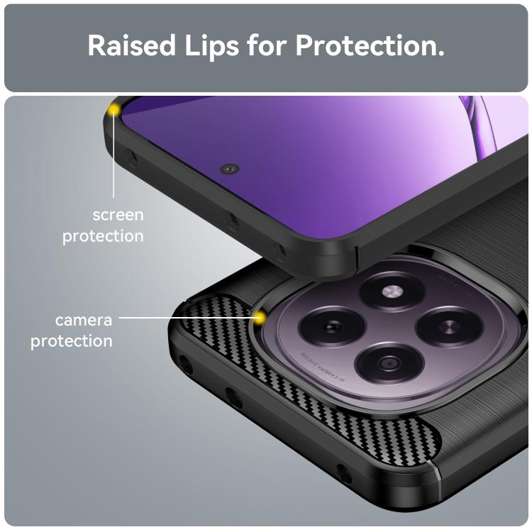 For OPPO F29 5G Carbon Fiber Brushed Texture TPU Phone Case