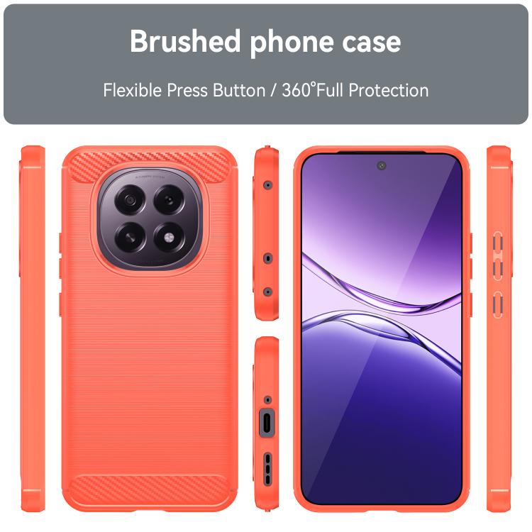 For OPPO F29 5G Carbon Fiber Brushed Texture TPU Phone Case