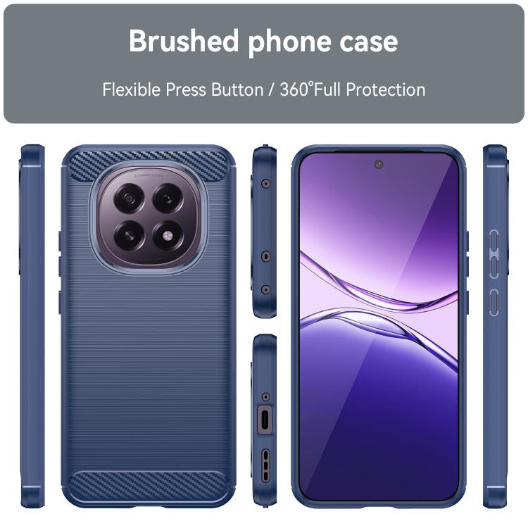 For OPPO F29 5G Carbon Fiber Brushed Texture TPU Phone Case