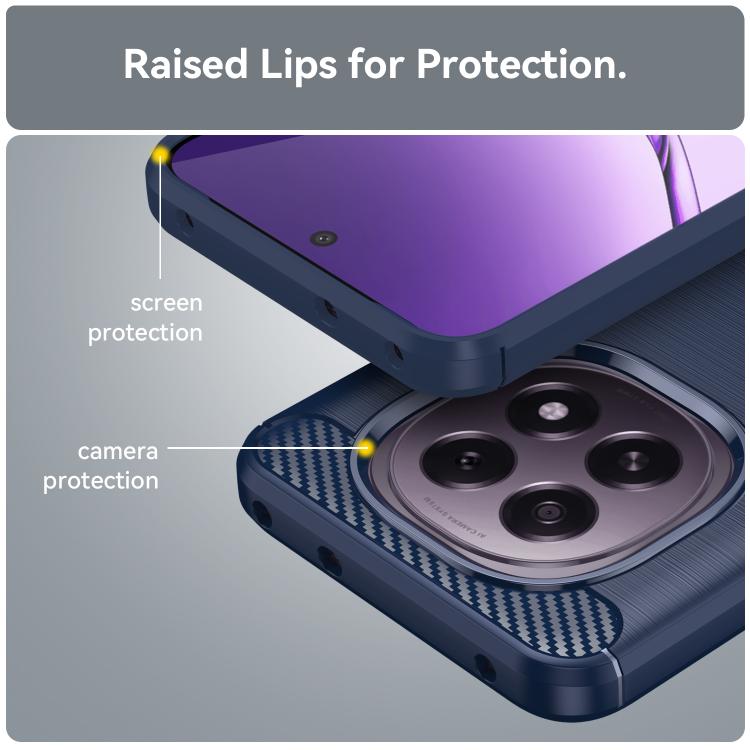 For OPPO F29 5G Carbon Fiber Brushed Texture TPU Phone Case