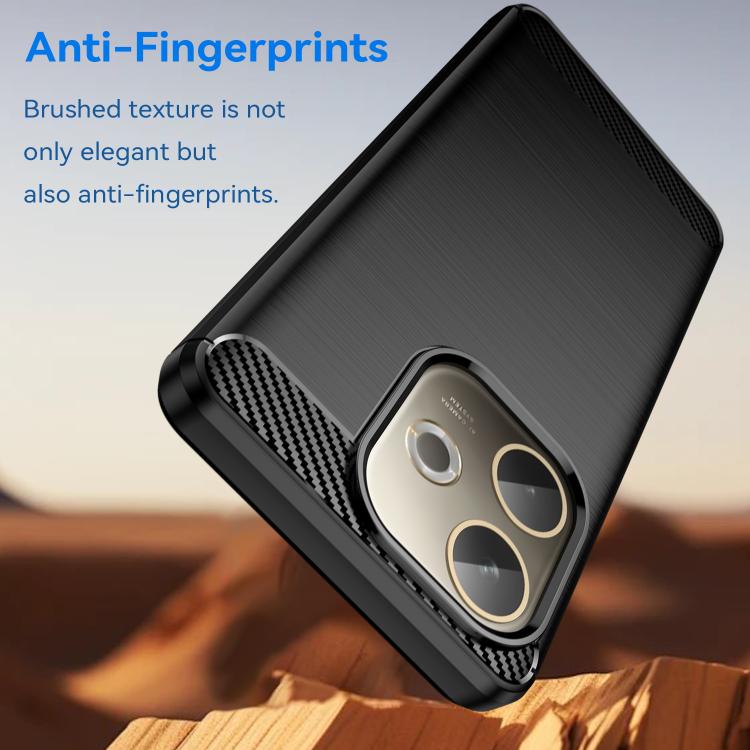 For OPPO A5 Pro 5G Global Carbon Fiber Brushed Texture TPU Phone Case