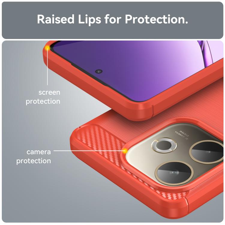 For OPPO A5 Pro 5G Global Carbon Fiber Brushed Texture TPU Phone Case